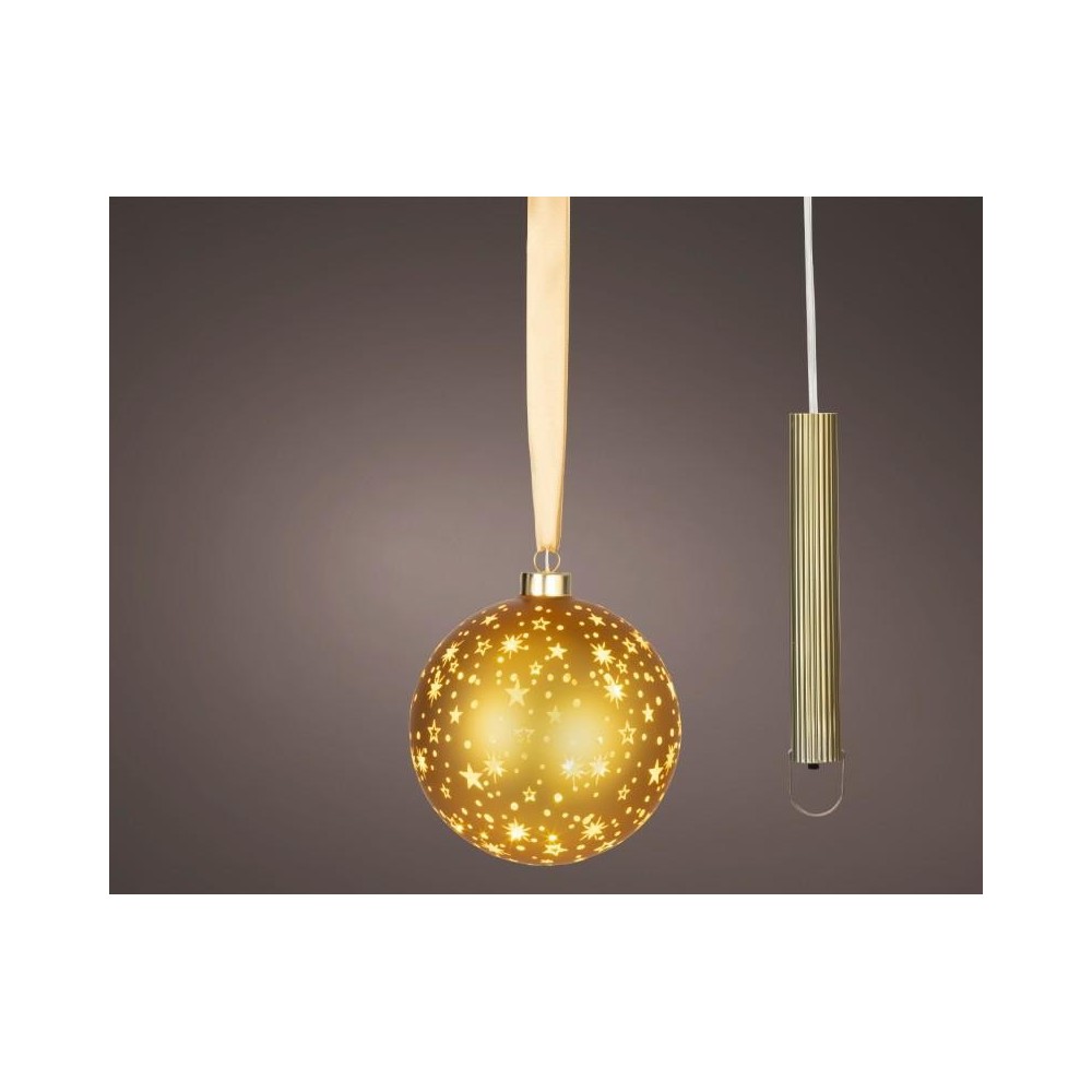 SFERA 15 LED STELLINE ORO D.14